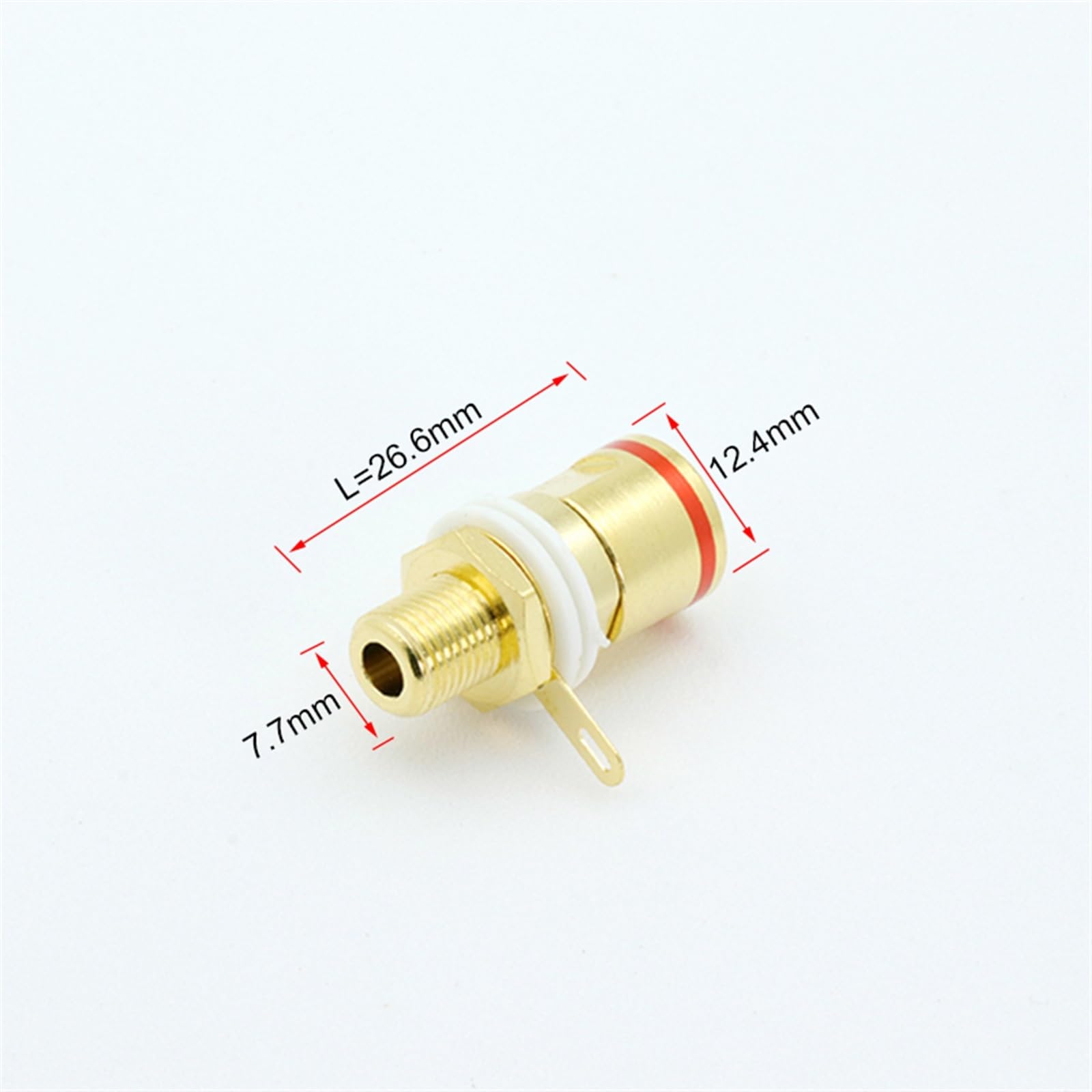 Prise Banane Rouge et Noire de 4mm, 10 pièces, connecteur de Poste de Liaison Professionnel en Laiton plaqué Or for fiche Banane de 4mm for Haut-Parleur