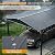 12 x 23 FT Metal Carport with Side Storage, Outdoor Heavy Duty Garage Car Shelter Shade with Sliding Door, Enclosed Carport with Waterproof Sloped Roof for Car, Truck and Boat