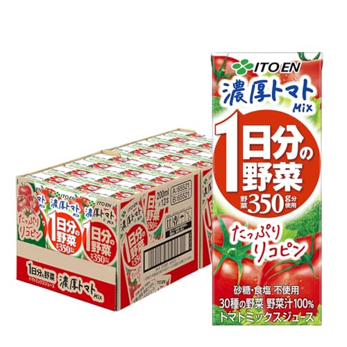 伊藤園 1日分の野菜 濃厚トマトmix 200ml×24本 紙パック (野菜