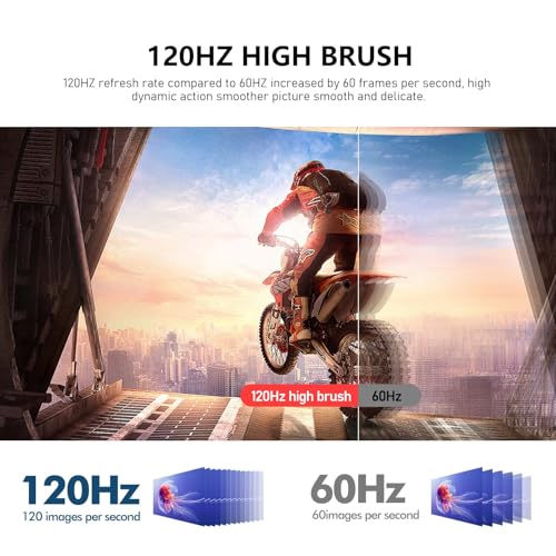 Gawfolk 24,5 Zoll Curved Monitor mit Eingebauten Lautsprechern, 3000R 120Hz PC Gaming Bildschirm Full HD 1920x1080P, HDMI 2.0, VGA, VESA 75 * 75mm 2
