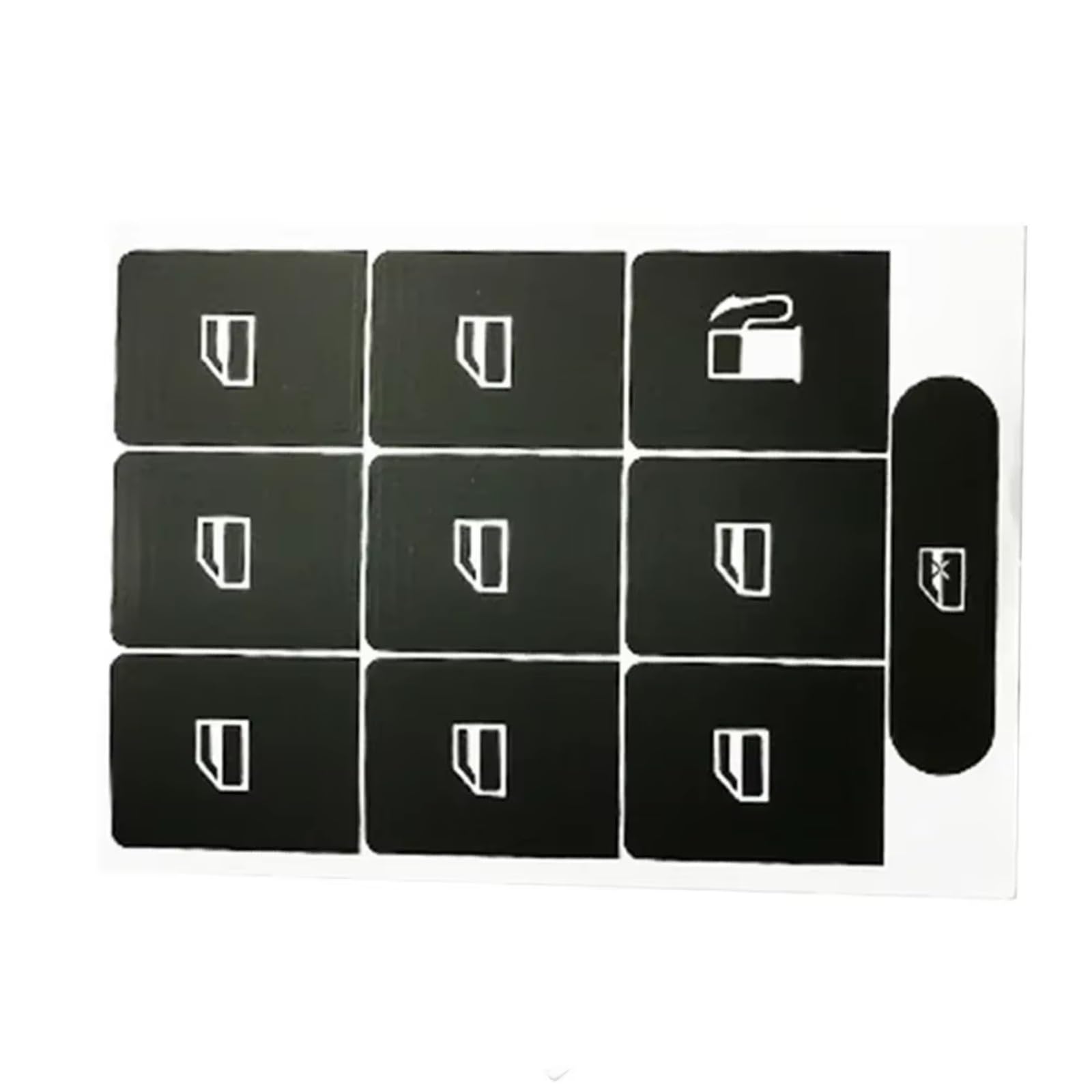Interior Button Sticker Compatible with VW for Golf for Passat 1 Set Stickers Repair The Buttons for Window Automotive Interior