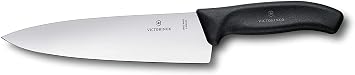 Victorinox Swiss Classic 8-Inch Chefs Knife with Straight-Edge Blade and Black Handle