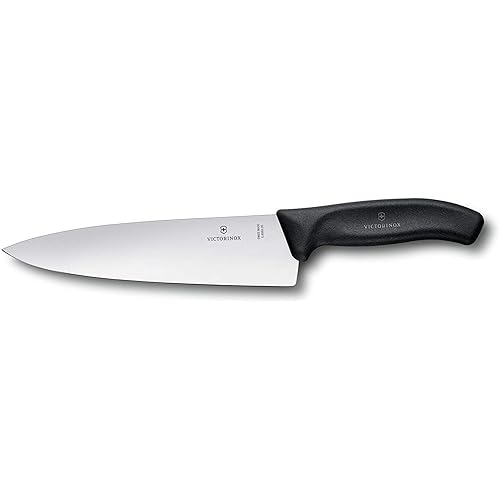 Victorinox Swiss Classic 8-Inch Chef's Knife with Straight-Edge Blade and Black Handle