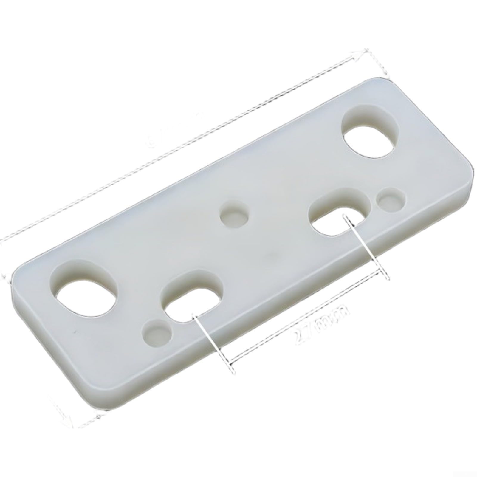 Verstellbare Türsicherungs Spacer Aus Robustem Plastik | Türsicherung Abstandshalter,Türverriegelung Unterlegscheibe,Sicherheitslasche Spacer,Türrahmen Ausgleich(White - Square)