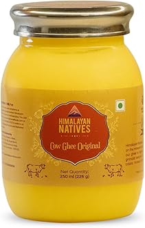 Himalayan Natives Original Cow Ghee 250ml | 100% Natural & Preservative-Free | Sourced from Grass-Fed Cows | Pure Desi Ghee