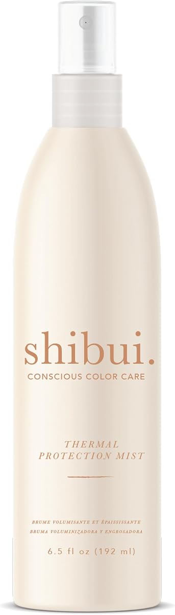 SHIBUI Thermal Protection Mist, Heat Protectant for Silky Hair, 6.5 Fl Oz | Lightweight spray shields hair from heat styling tools, adds shine & hydration, color-safe, vegan & sulfate free