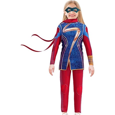 Captain Marvel Costume Girls 7-8: Unleash Your Inner Superhero