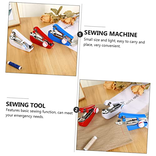 Lurrose 3 Stuks kleine naaimachine kinderen naaimachine naaimachines voor kinderen naaldenmachine gereedschap metalen kunststof naaimachine stiknaaimachine handbediend plastic - Image 4