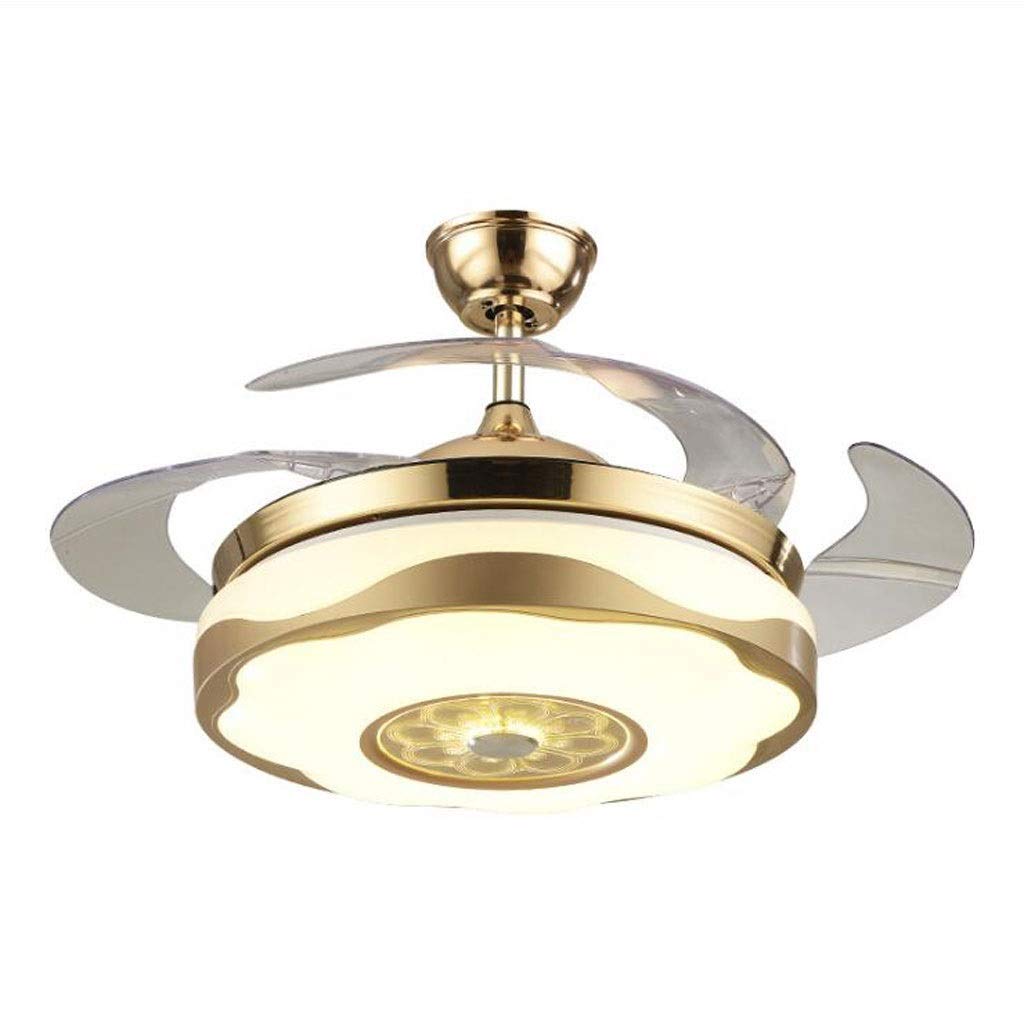Home Essentials, 42-calowy wentylator sufitowy z oświetleniem, nowoczesna lampa sufitowa, pilot zdalnego sterowania, chowane łopatki, salon, sypialnia