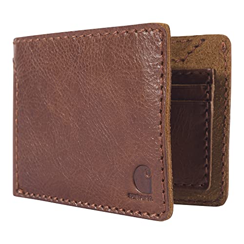 Carhartt Men's Rugged Patina Leather Wallets, Available in Multiple Styles and Colors2