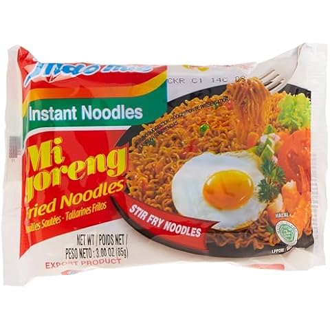 Indomie Mi Goreng Instant Stir Fry Noodles, Halal Certified, Original Flavor (Pack of 30) Cover
