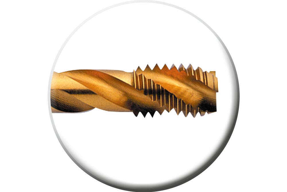 Exact Machine Tap M12 HSS-E DIN376 TN Coating 35° RSP, Steel, 10,25x110mm - Image 2