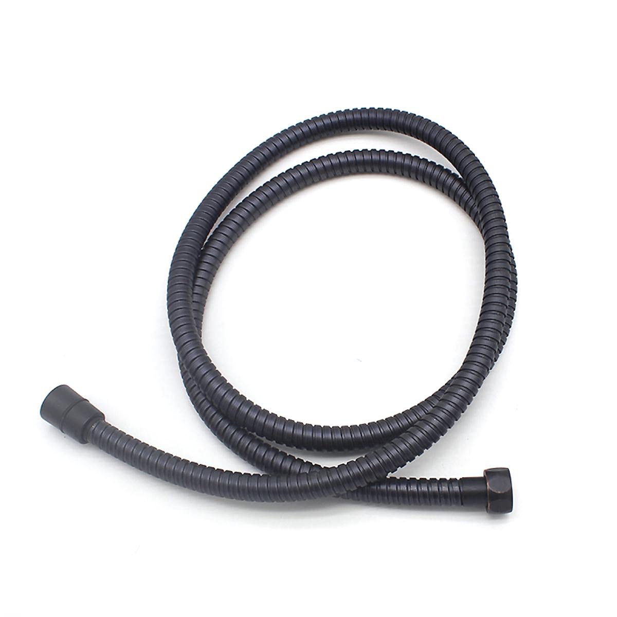 BATLAM Neu 5 Farbe Badezimmer Brauseschlauch Sanitär Flexibel Antik Messing Chrom für Badezimmer Zubehör Wasserschlauch Werkzeuge G1/2'-Hellgrün (Schwarz)