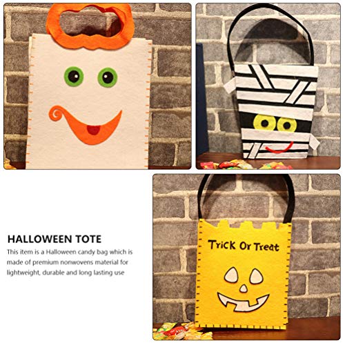 Bolsas de presente de Dia das Bruxas com 2 peças, sacos de doces ou travessuras, sacos de presente d