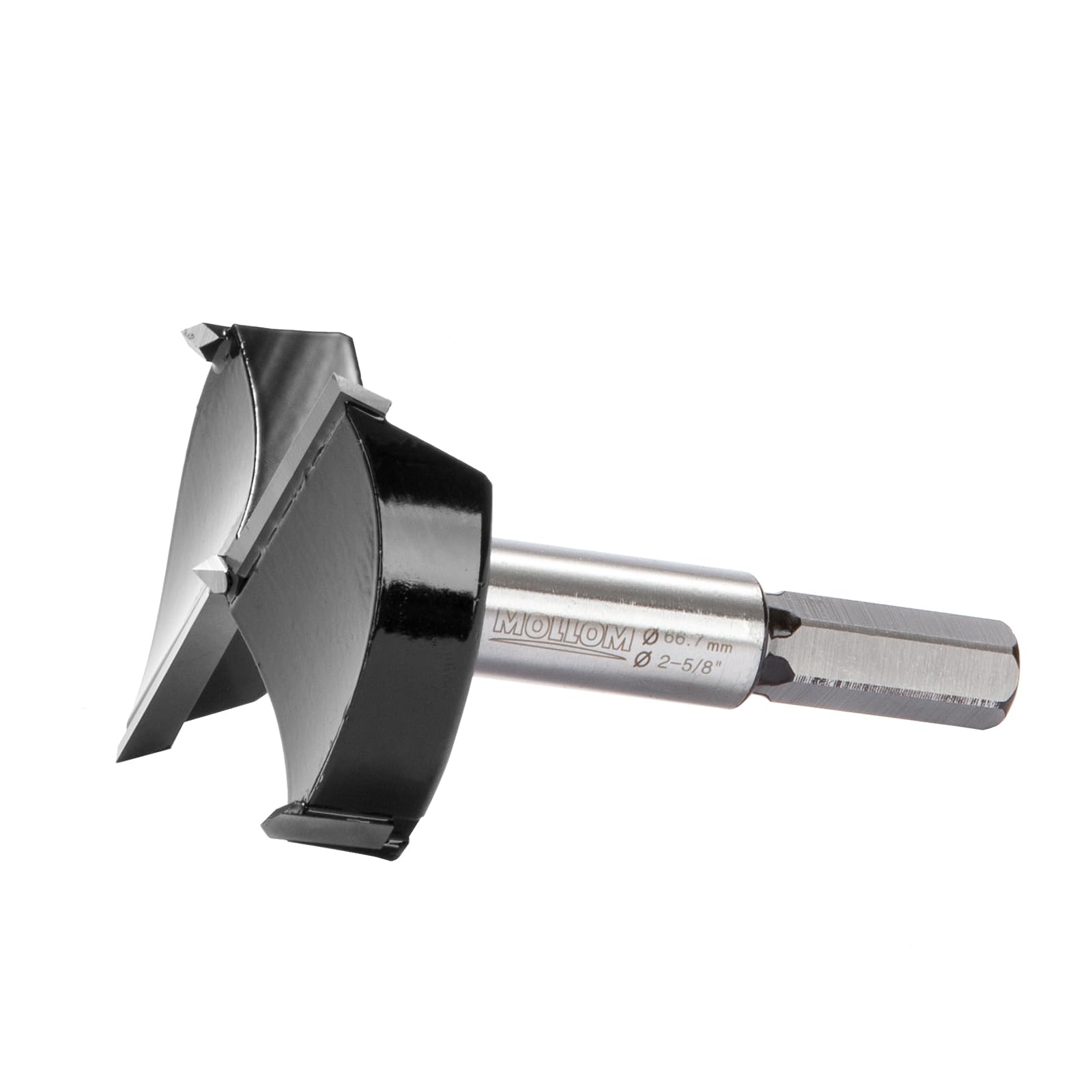 Mollom 2-5/8" (66.7mm) Forstner Drill Bit for Precise Woodworking with Durable YG8 Carbide Thickness of 2.0mm,This Hinge Cutter Tool is Ideal for Hard