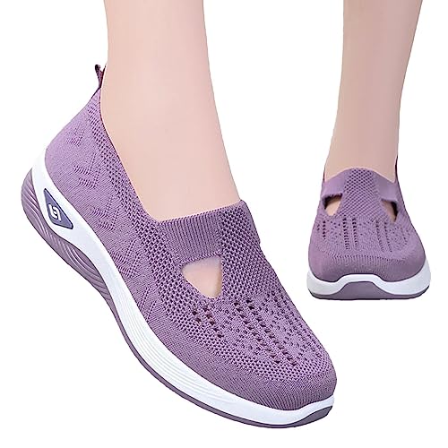 Women Orthopedic Casual Shoes Breathable Soft Sole Orthopedic Walking Shoes Women Orthopedic Walking Sneaker Lightweight Athletic Walking Shoes Lavender Women Orthopedic Casual Shoes Breathable Soft Sole Orthopedic Walking Shoes Women Orthopedic Walking Sneaker Lightweight Athletic Walking Shoes Lavender