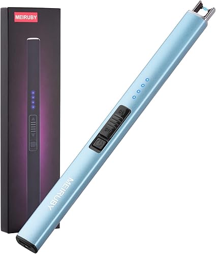 Miniatura 22 de MEIRUBY-Encendedor eléctrico, encendedor de velas recargable USB, encendedor de arco, encendedores para velas, campamento, barbacoa, uso familiar