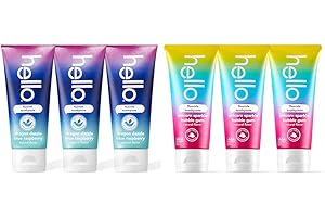 Hello Kids Toothpaste, Blue Raspberry Flavor, 4.2 OZ Value Pack of 3