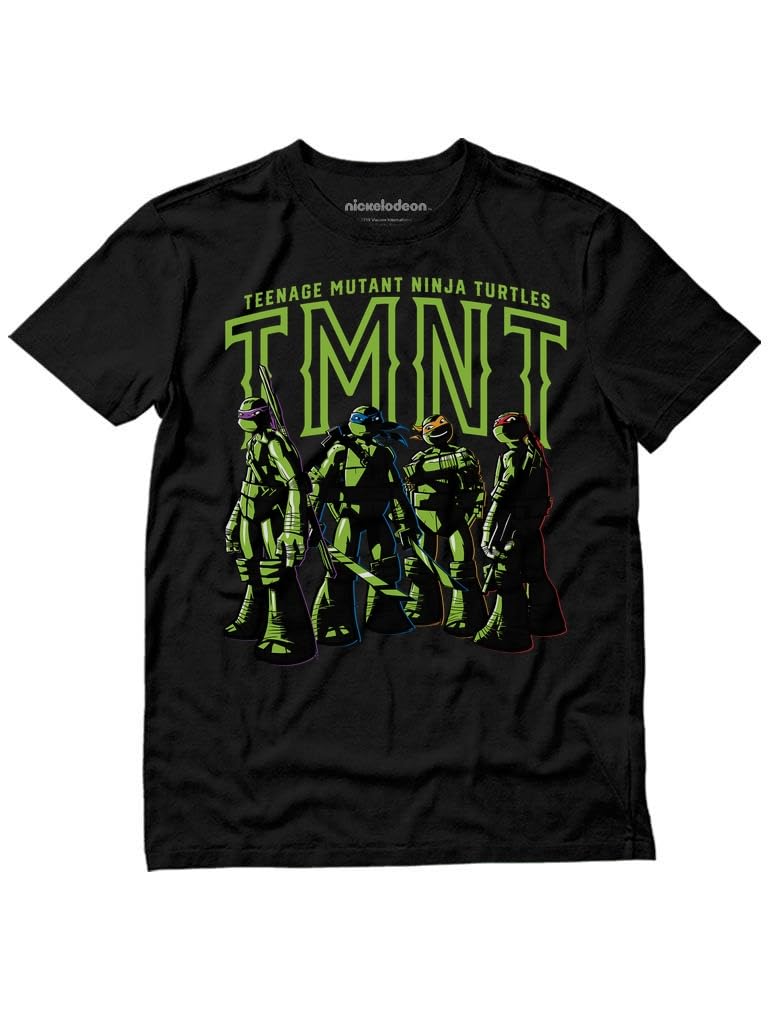 Tstars TMNT Adult Teenage Mutant Ninja Turtle Shirt Gifts for Men Turtles Character Group Mens T-Shirt S New Gen / Black
