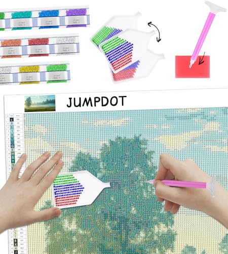 Kit de diamond painting 5D Jumpdot para personalizar tu habitación con manualidades de adultos 3