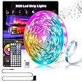 Ledagic Led Lights for Bedroom 100ft Music Sync Color Changing Led Strip Lights, DIY RGB Led Light Strip with Remote and App Control for Christmas, Led Lights for Room Decor, Cool Things (1Roll)