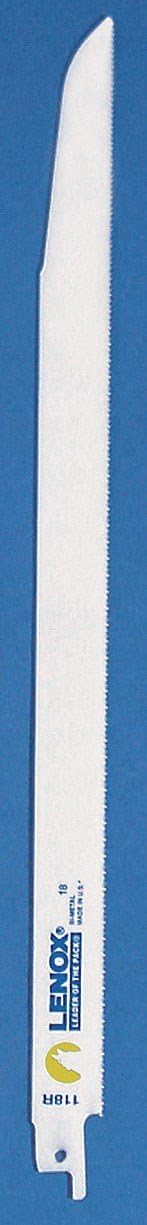 2 Pack Lenox 21510-118R 12" x 3/4" x 0.035" 18-TPI Metal Cutting Bi-Metal Reciprocating Saw Blades 5 per Package