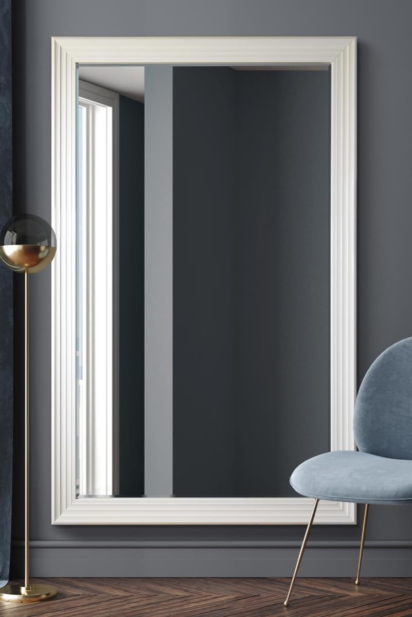 Mirroroutlet Modern Bright White Wall Mirror 167Cm X 106Cm from B&Q