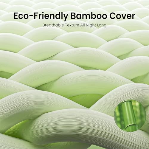 Image of Marsail Queen Mattress Topper, 4 Inch Cooling Gel Memory Foam, Breathable Soft Cover, CertiPUR-US and Oeko-TEX Certified Safe Mattress Pad for Pressure Relieve