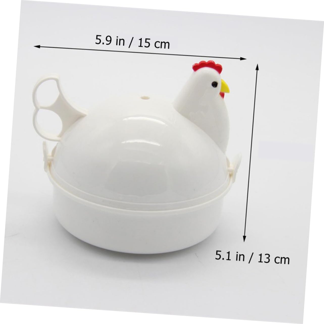 KOCKSHION Chicken Shape Egg Boiler Egg Microwave Cooker Creative Steamer Fun Kitchen Utensil for Quick Breakfast Prep