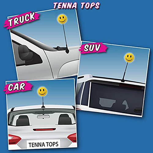 Tenna Tops Happy Smiley Face Head Car Antenna Topper/Antenna Ball/Auto