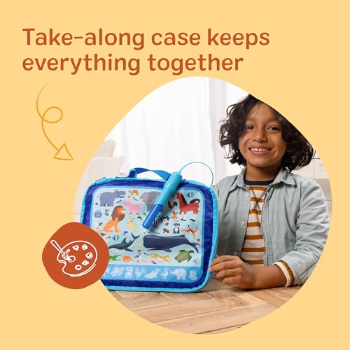 Image of Melissa & Doug Water Wow! Take-Along Color-Reveal Drawing Set | Drawing Board, Refillable Water Pen, Activity Cards, Art Accessories, Mess-Free Travel Toys, Preschool Toys for Kids, Ages 3+
