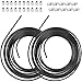 Easyhomie 10m Schwarzes Bremsleitung Set, Ø 4,75mm Bremsrohr mit 20 Verschraubungen und 10 Verbinder für Bördel F MI 4 günstig Kaufen-Easyhomie 10m Schwarzes Bremsleitung Set, Ø 4,75mm Bremsrohr mit 20 Verschraubungen und 10 Verbinder für Bördel F