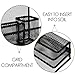 DIYEAH Iron Mesh Desk Organizer Pen Holder Compact Vertical File Sorter for Office Document Organizer Space-Saving Design Black