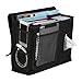 Richards Homewares Grey Gearbox 6 Pocket Bedside Storage Mattress Book Remote (Caddy, Black)