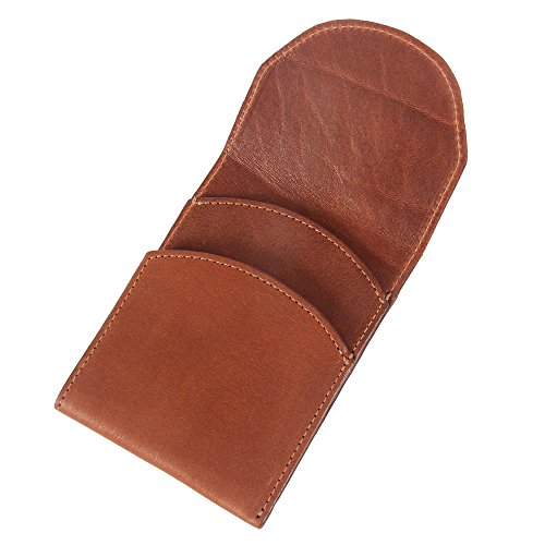 Col. Littleton Genuine Leather Front Pocket Wallet With Flap | Usa Made |Brown #TOP4