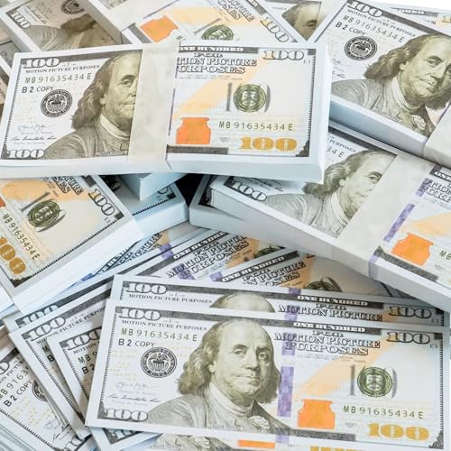 Image of Dollar Money Prank Toys for Kids 100Pcs Coupons Dummy Doller Currency Notes for Boy | Girl Learning & Education Baby Money Toys Multicolor Nakli pese or Playing Fake Money Notes Birthday Gift