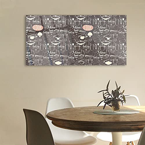 Tableau acrylique 100x50cm Kitchen Pots pans pour decoration murale salon