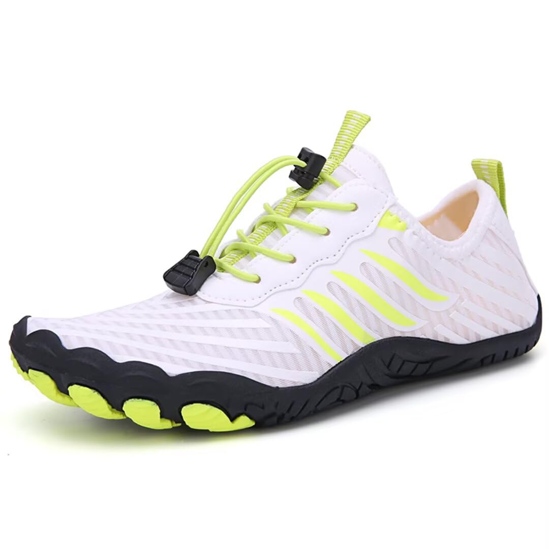 Breathable and Non-Slip Universal Barefoot Shoes,Water Shoes Men Women White