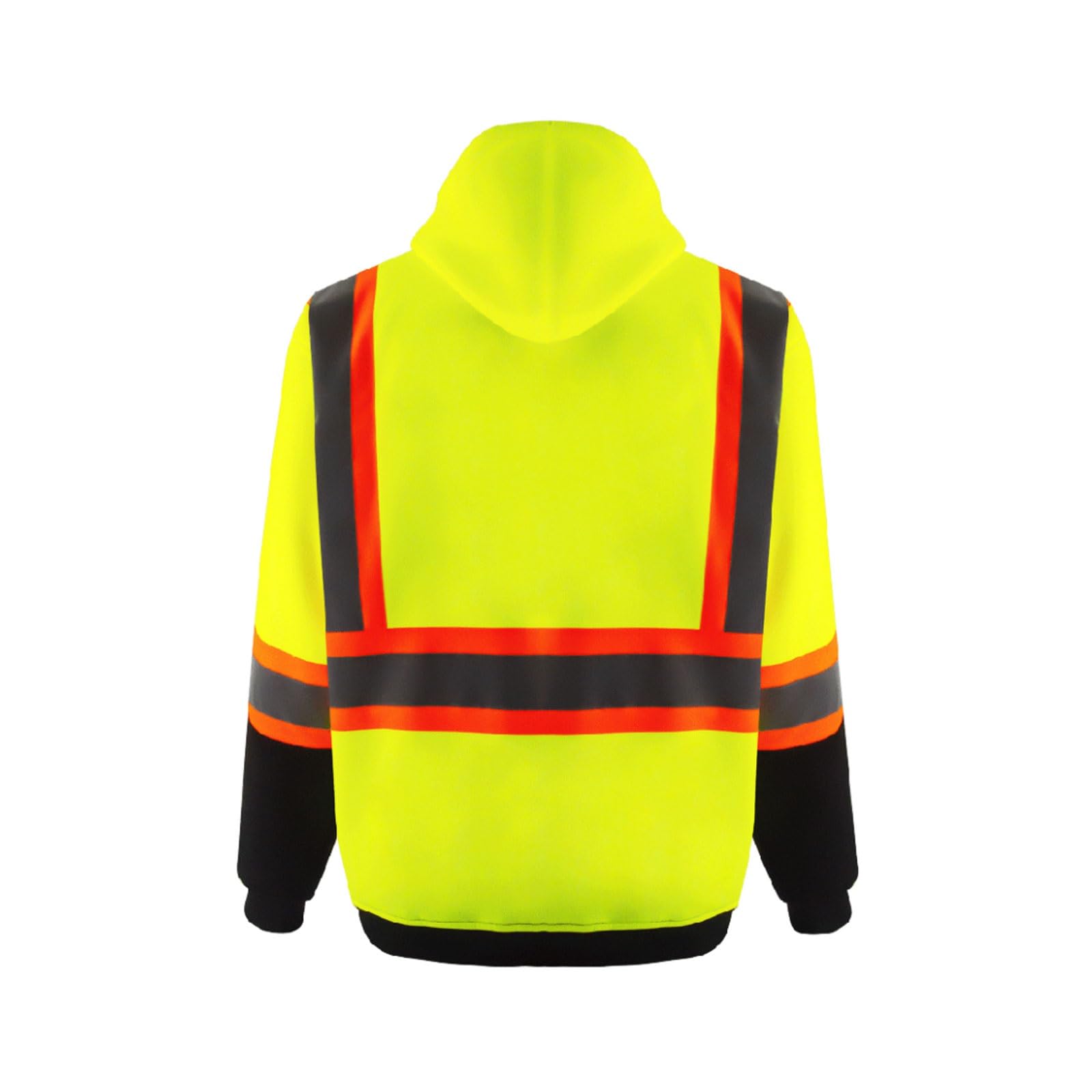Chaleco reflectante de alta visibilidad, Chaqueta polar reflectante de alta visibilidad con capucha, multicolor, varios tamaños
