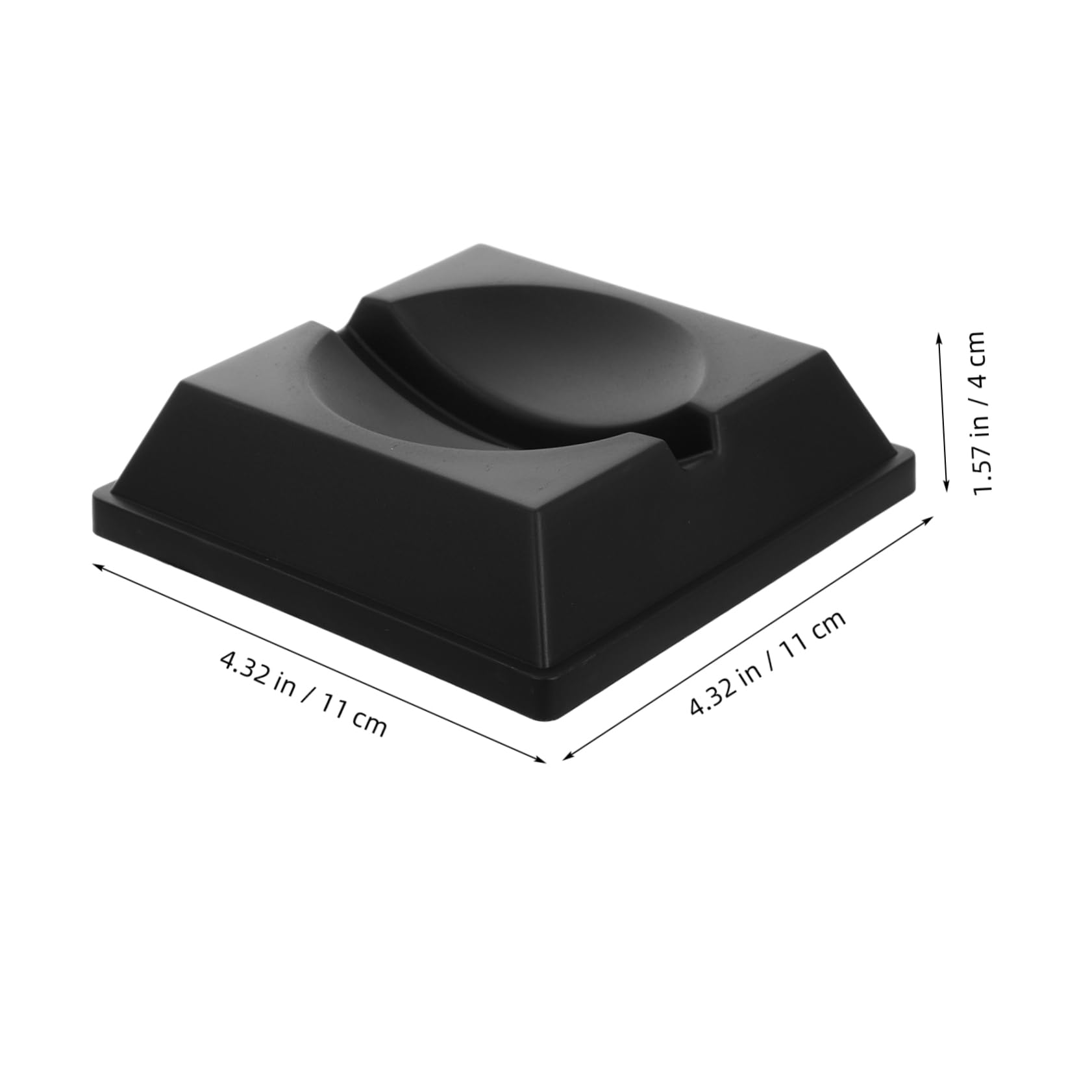 SUPVOX 5pcs Round Display Stand for Exercise Balls Ball Holder Stand Square Design Sturdy Plastic Pedestal