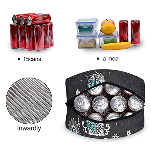 Zzkko Red Poppies Lunch Bag Box Tote Organizer Lunch Container Insulated Zipper Meal Prep Cooler Handbag For Women Men Home School Office Outdoor Use (Elephant) #TOP4