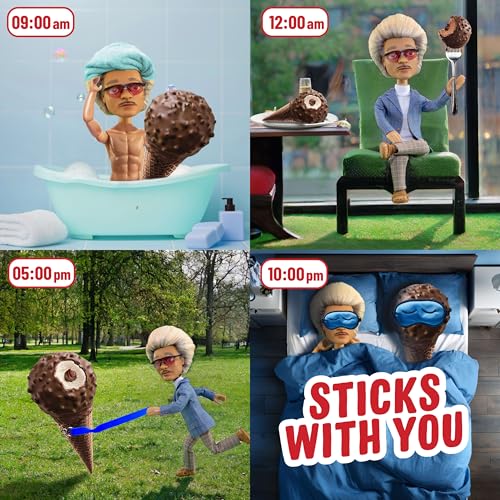 Drumstick We Love Chocolate Ice Cream Sundae Cone Variety Pack, Frozen, 1.08 ltr, 8 Count - Thumbnail 7