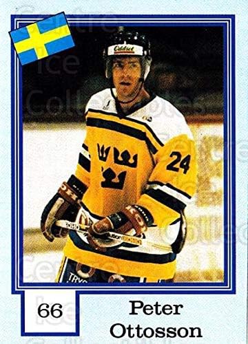 (CI) Peter Ottosson Hockey Card 1992 Finnish Semic Stickers Snickers Backs 66 Peter Ottosson