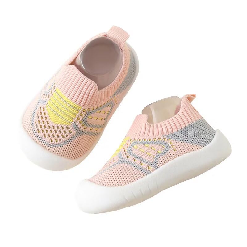 Boy's Girl's Lightweight Fashion Non Slip Sport Shoes for Spring Autumn Outdoor Playing Games Climbing Trekking Jogging Pink Toddler 7