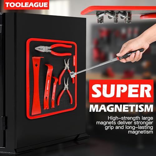 Image of TOOLEAGUE 1Pc Magnetic Tool Mat with 25Lb Telescoping Magnetic Pickup Pen