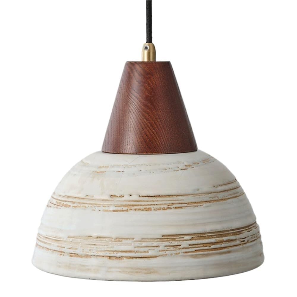 Lustre en céramique avec culot E27 et système de fixation encastré