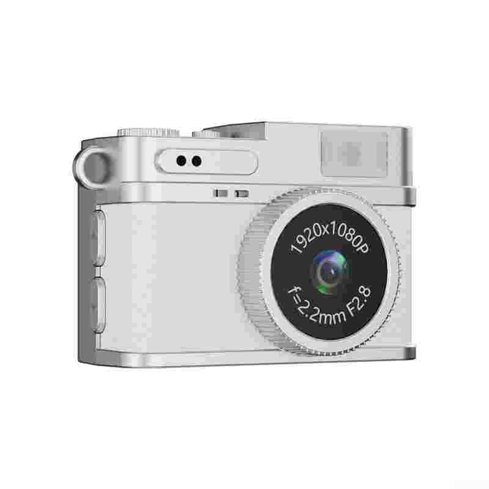 Videocamera Digitale Retrò 1080P Con Schermo 0.96" – Mini E Portatile A Ciondolo Per Studenti E Viaggi, Batteria 180mAh (Marrone Chiaro)