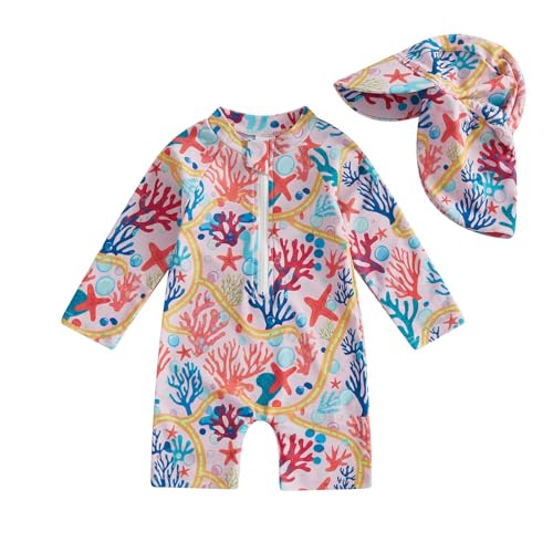 Maillot de bain une pièce manches longues garçon pour éviter le froid de la piscine