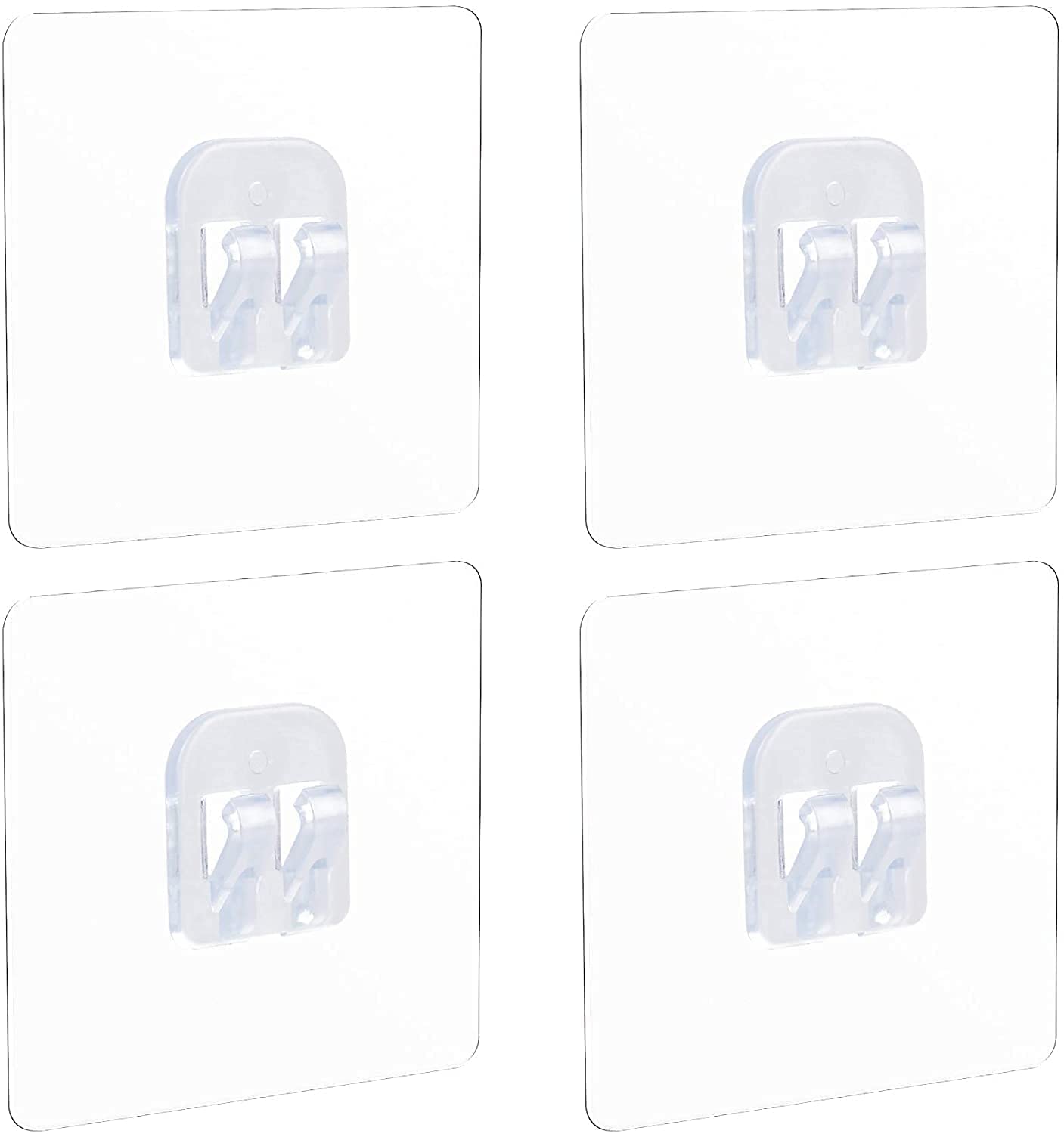 Taslibra Self Adhesive Sticker Wall Hook for Bathroom Wall Self Corner Shelves, Transparent (Pack of 6) (B0B4G81CH6) Amazon Price History, Amazon Price Tracker