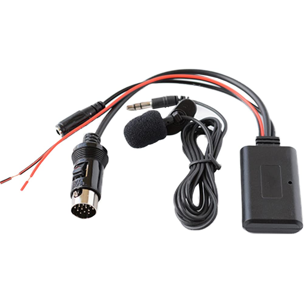 Riloer Cavo AUX Bluetooth e cavo microfono, adatto per tutti gli host CD Kenwood a 13 pin